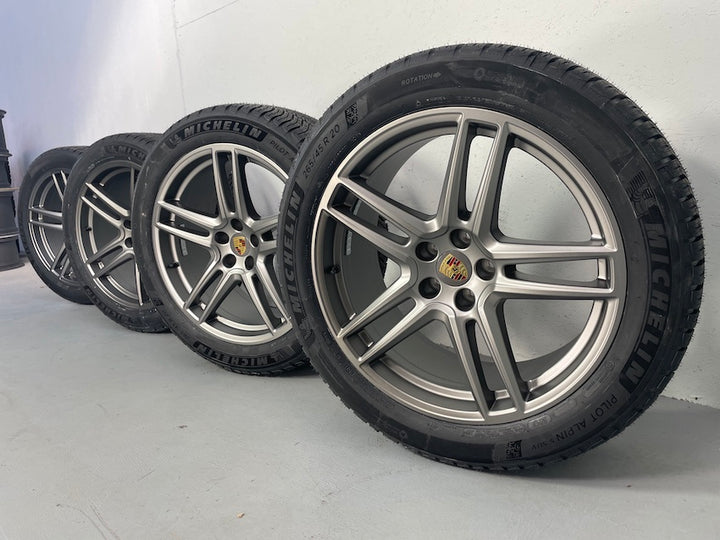 Porsche Macan II 20 Zoll TURBO PLATINUM Winter Räder MICHELIN TOP