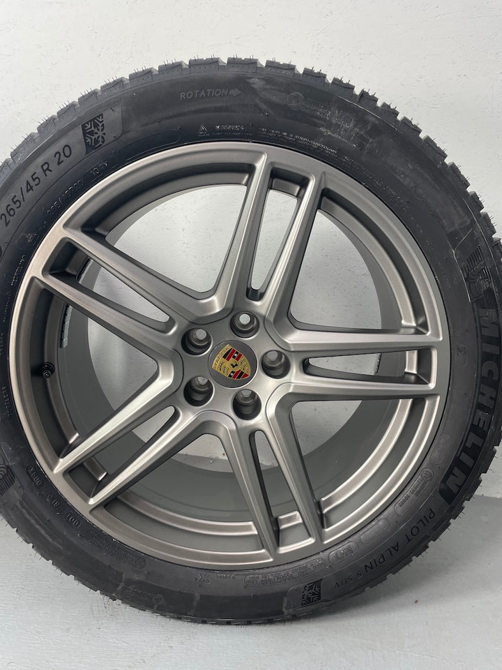 Porsche Macan II 20 Zoll TURBO PLATINUM Winter Räder MICHELIN TOP