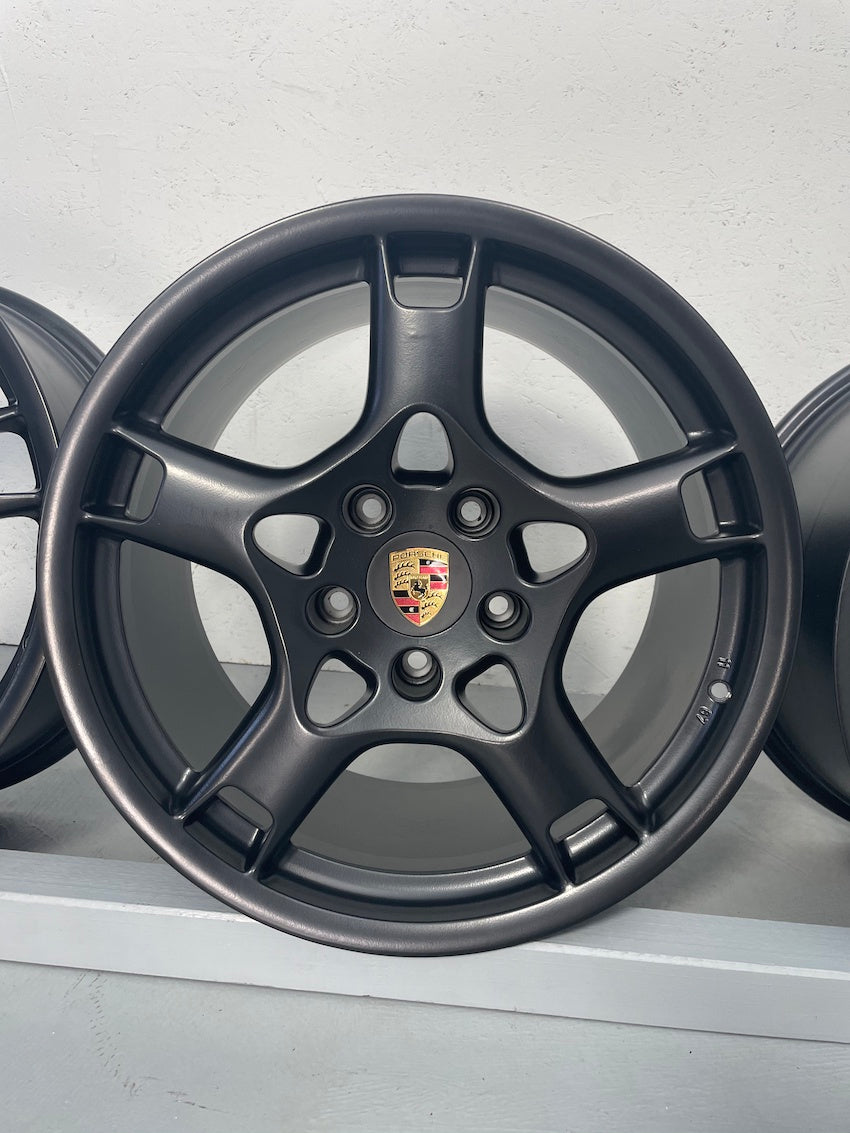 Porsche 997 19 Zoll Carrera S Felgen C2 S neu pulverbeschichtet TOP