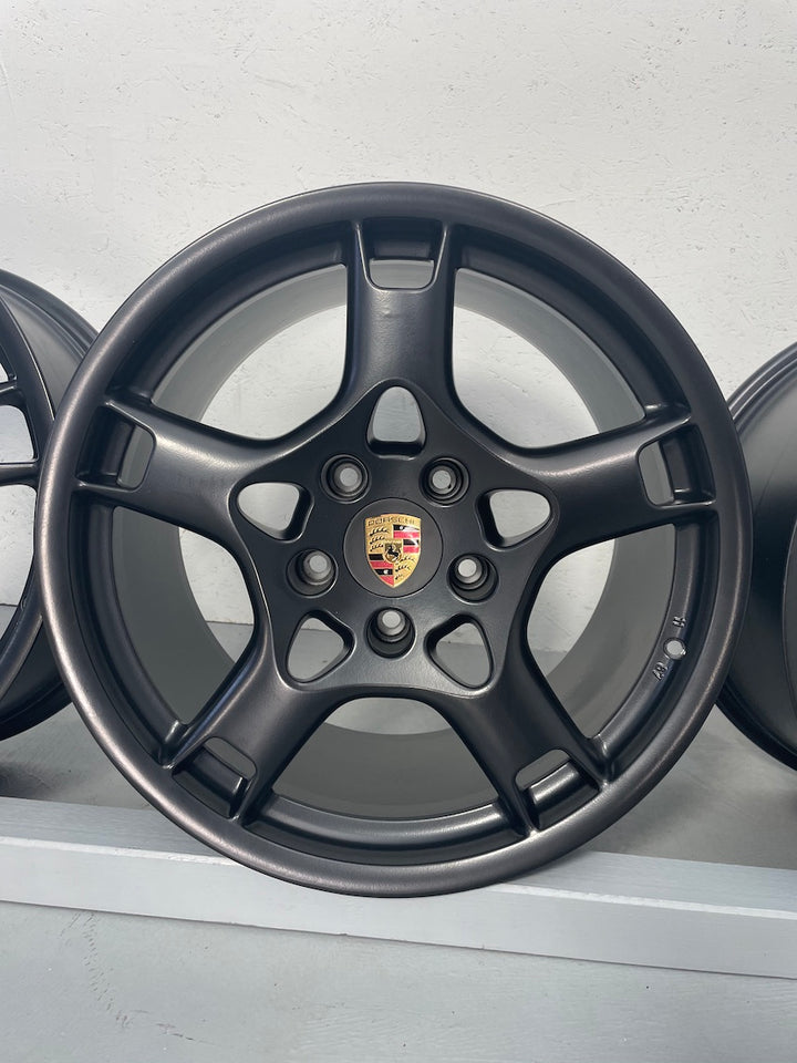 Porsche 997 19 Zoll Carrera S Felgen C2 S neu pulverbeschichtet TOP