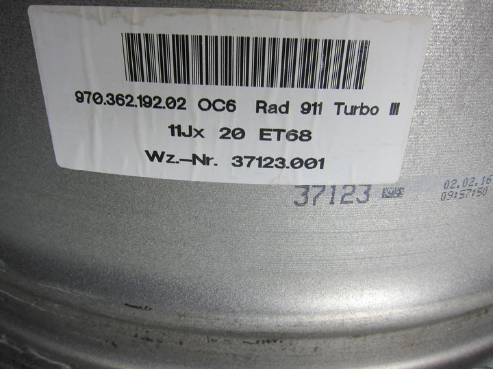 Porsche Panamera Felge 11J x 20 Turbo III Rad 97036219202 neuwertig TOP